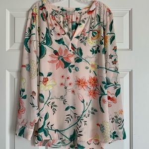 Loft floral blouse, size L